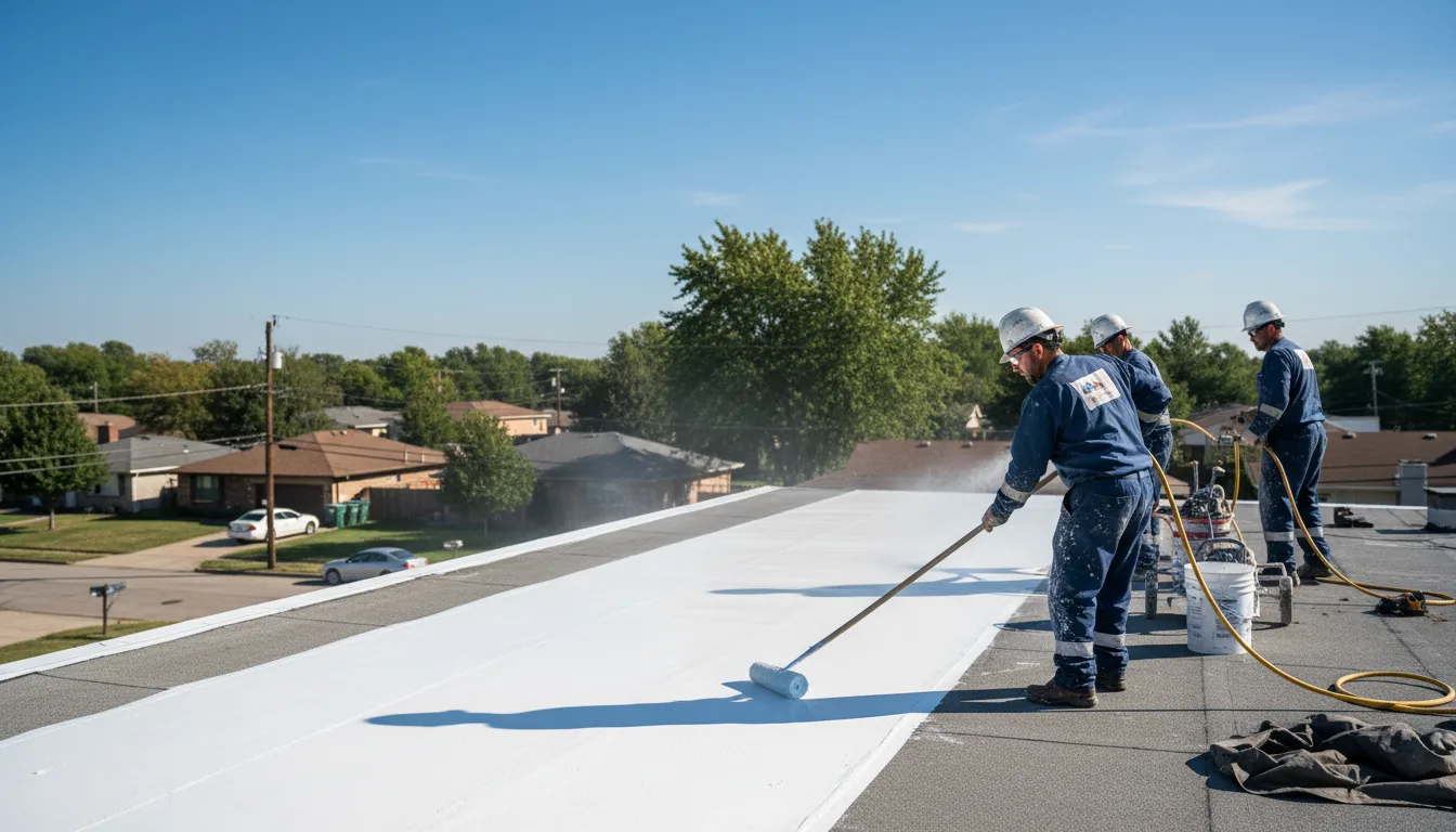 Commercial roof coating in Terrell, NC near me